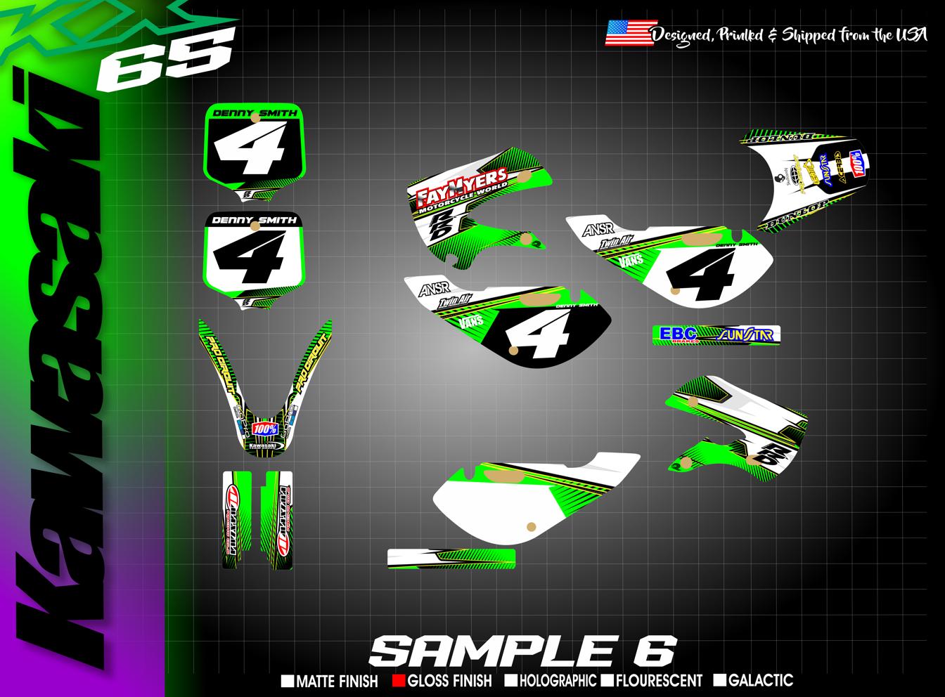Kawasaki KX 65 Full Custom Graphic Kit - Etsy