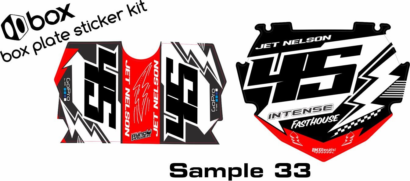 Custom BMX Sticker Combo Set for BOX Plates - Etsy