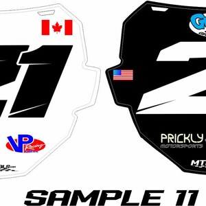 ODI Custom DH Plate Decal / Sticker Kit - Etsy