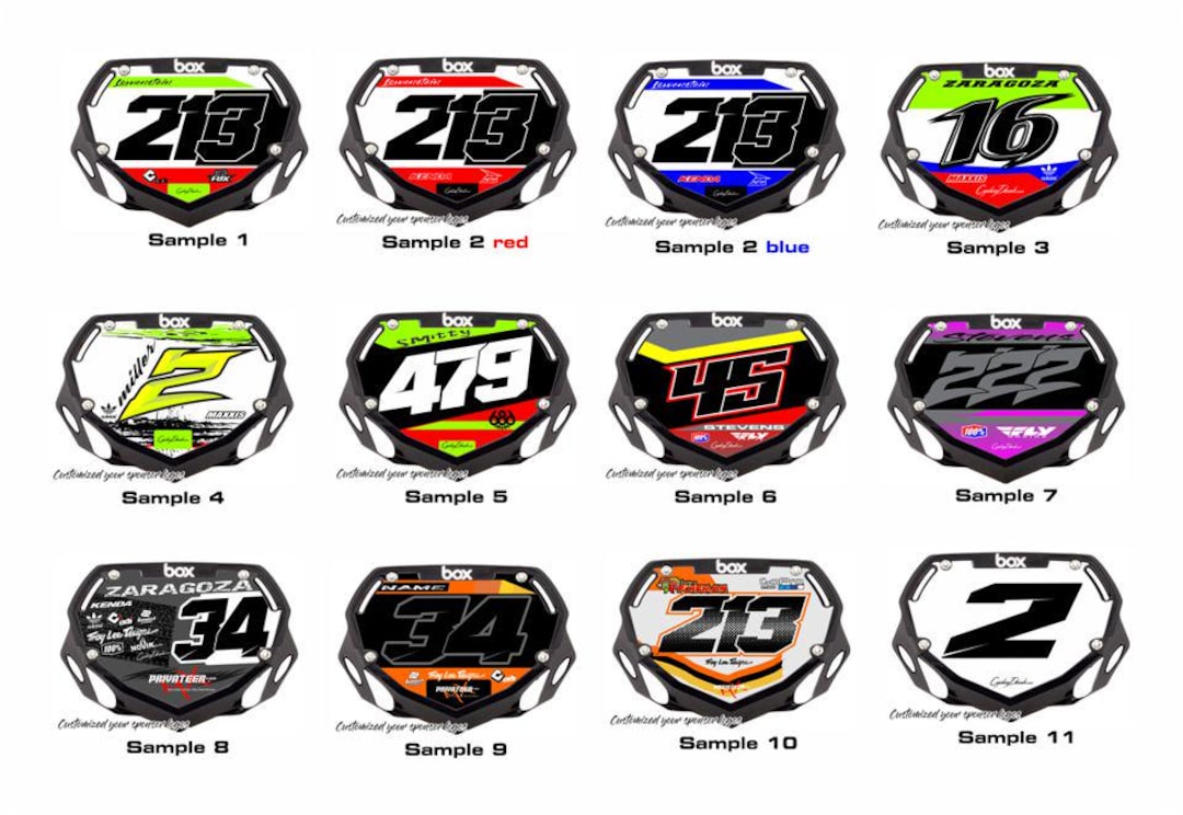 Custom BMX Sticker for BOX Plates - Etsy