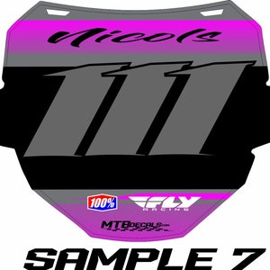 ODI DH PLATE Sticker kit Customized with sponsors image 3
