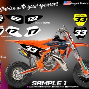KTM SX50 SX-E Number Kit