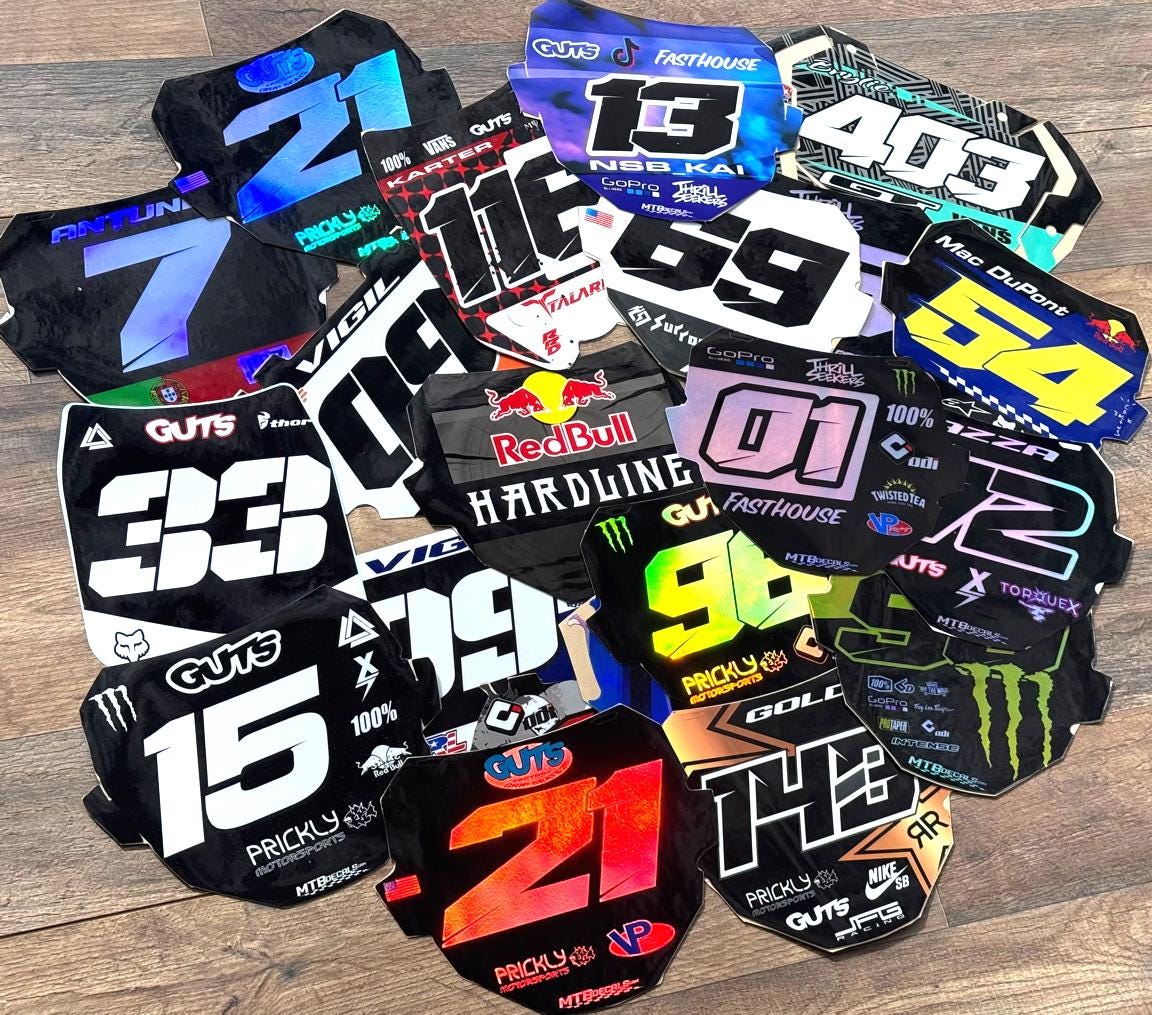 Plaque De Numéro Latérale Pour Cadre BMX – PRIDE Racing – Acpr6000 – Neuf
