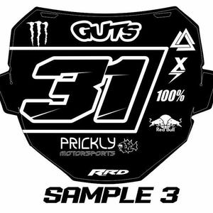 Semi Custom Mountainbike Frontplattenaufkleber für ODI Down Hill Platte passt für einige Talaria und Surron