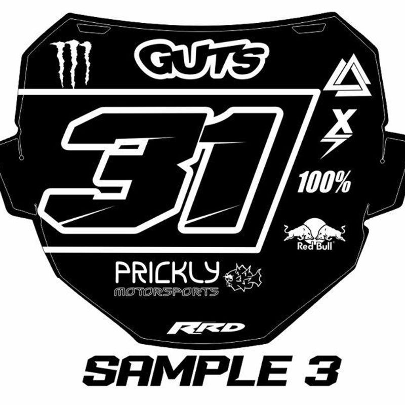 Black Odi Plate Decal - Etsy