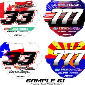 ODI DH PLATE Sticker kit Customized with sponsors image 10