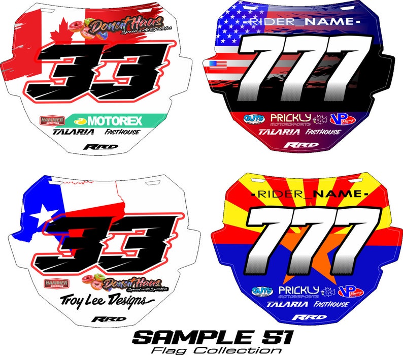 ODI DH PLATE Sticker kit Customized with sponsors image 10