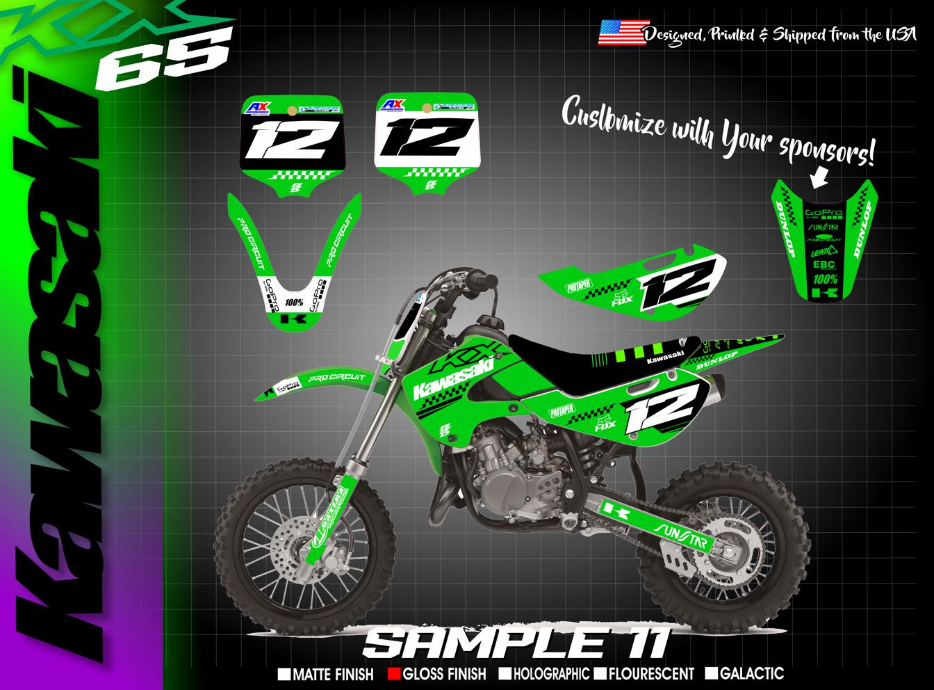 Kawasaki KX 65 Full Custom Graphic Kit - Etsy