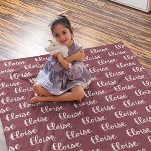 Personalized Custom Blanket, Name Blanket, Blanket Gift, Baby Blanket, Kids Blanket, Personalized Gift, Custom Gift, Retro Blanket, Boho
