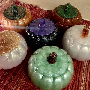 Variety Resin Pumpkin Jars