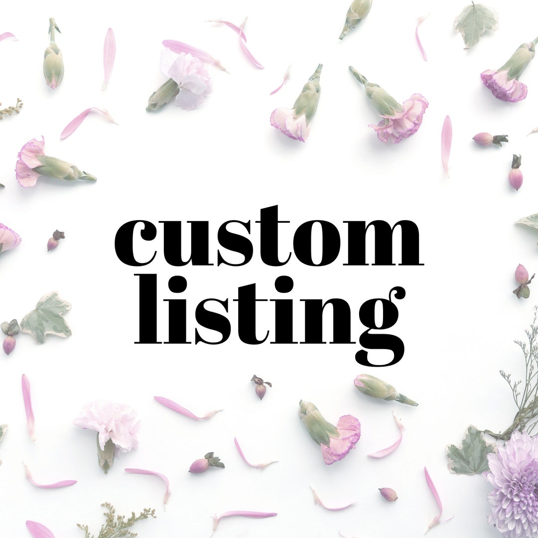 Custom Listing Etsy