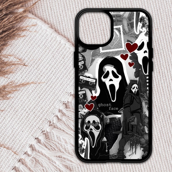 Ghost Face Black And White Ready To Press Phone Case Transfer