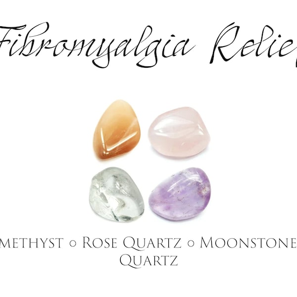 Fibromyalgia Relief Crystals ~ Pain Relief, Chronic Pain, Fatigue, Discomfort, Headaches, Sleep, Insomnia, Fibromyalgia Gift, Healing