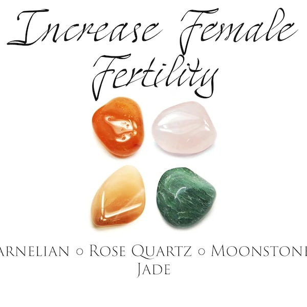 Increase Fertility Crystals ~ Fertility Stones, Healing Crystals, Pregnancy Crystals, Motherhood, PCOS, Baby Crystals, Reproductive Health