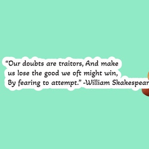 William Shakespeare quote sticker,water bottle sticker,laptop sticker,kindle sticker,bookish sticker,wisdom sticker,literary sticker