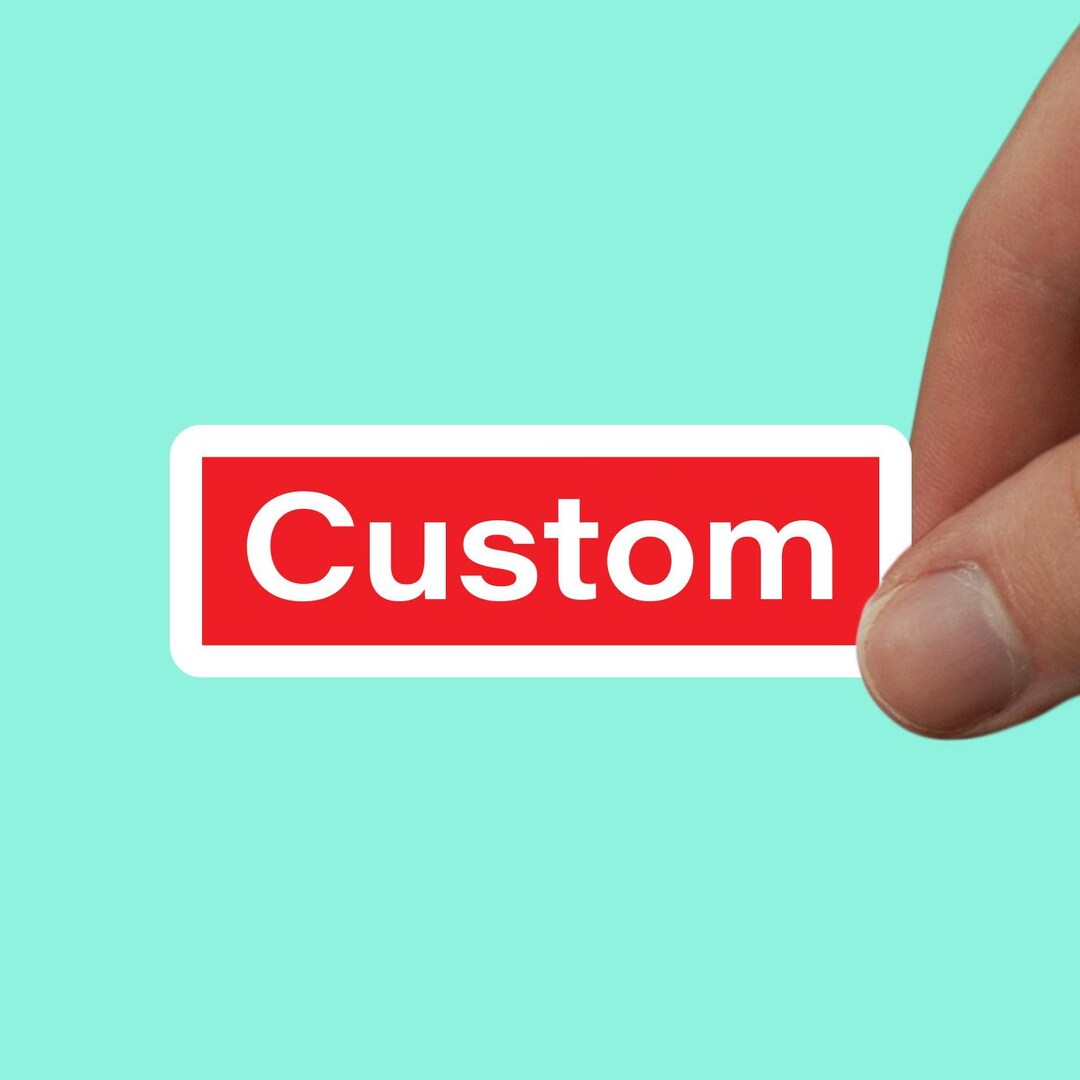Custom Text Sticker,water Bottle Sticker,laptop Sticker,your Text Here ...