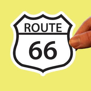 Route 66 sign sticker,travel sticker,roadtrip decal,tourism sticker,waterbottle sticker,laptop sticker,journal sticker