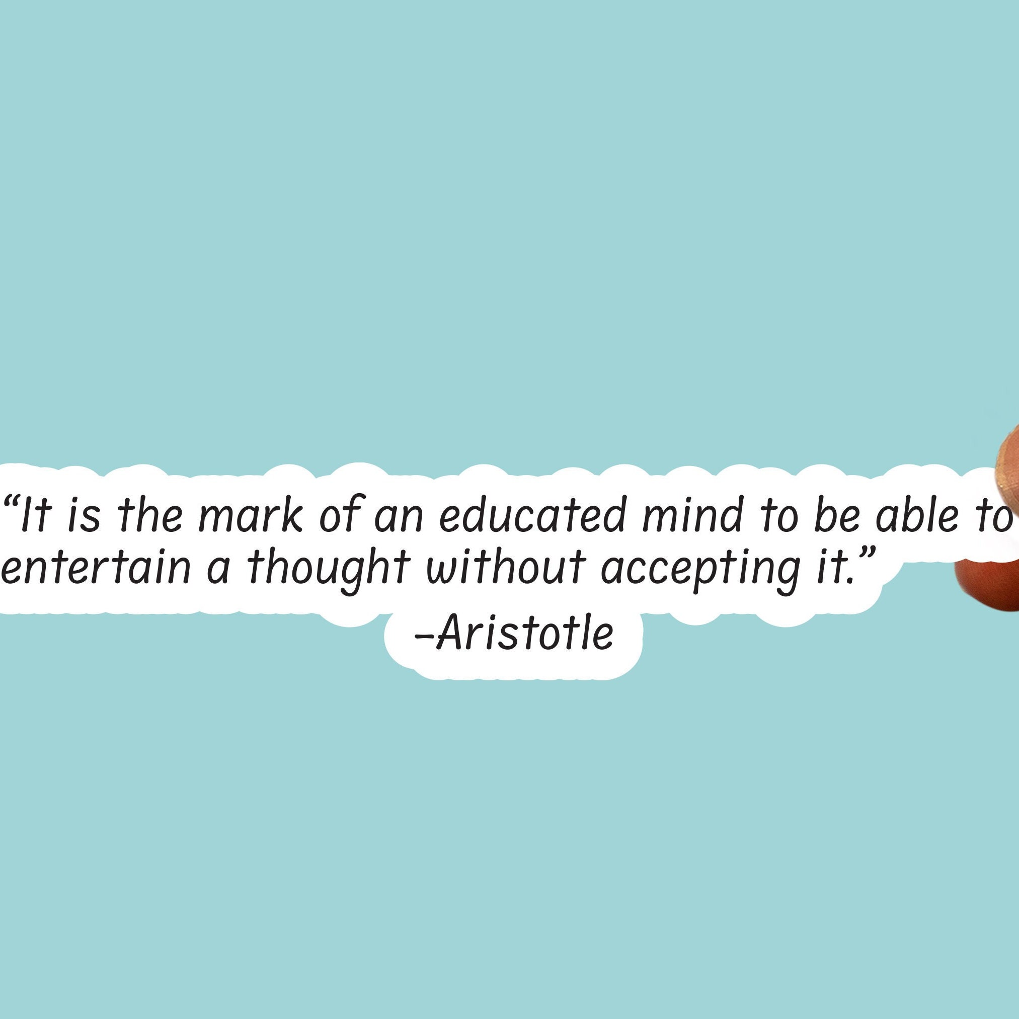 Aristotle philosophy quote sticker,literary sticker,bookish sticker,kindle sticker,journal sticker,water bottle sticker,laptop sticker
