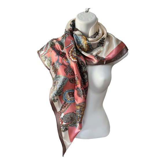 Women Silk Scarf - Fashion Scarf - Head Scarf - H… - image 1