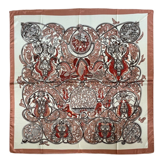 Vintage Scarf - Fashion Silk Scarf - Floral Scarf… - image 3