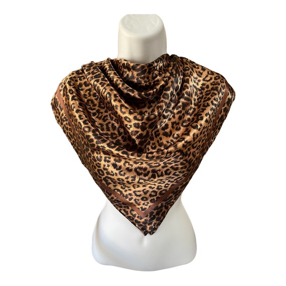 Leopard Brown Scarf - Women Neck Scarf - Fashion … - image 3