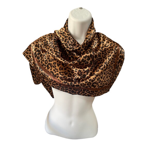 Leopard Brown Scarf - Women Neck Scarf - Fashion … - image 5