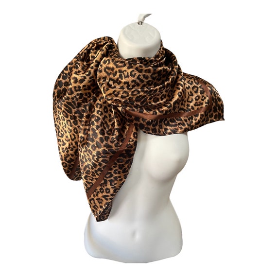 Leopard Brown Scarf - Women Neck Scarf - Fashion … - image 6