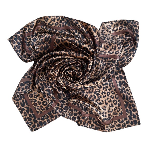 Leopard Brown Scarf - Women Neck Scarf - Fashion … - image 10