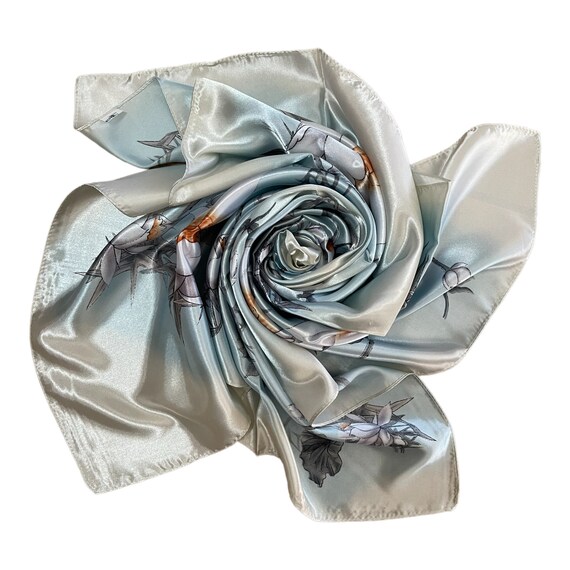 Vintage Classic Scarf - Fashion Silk Scarf - Flor… - image 10