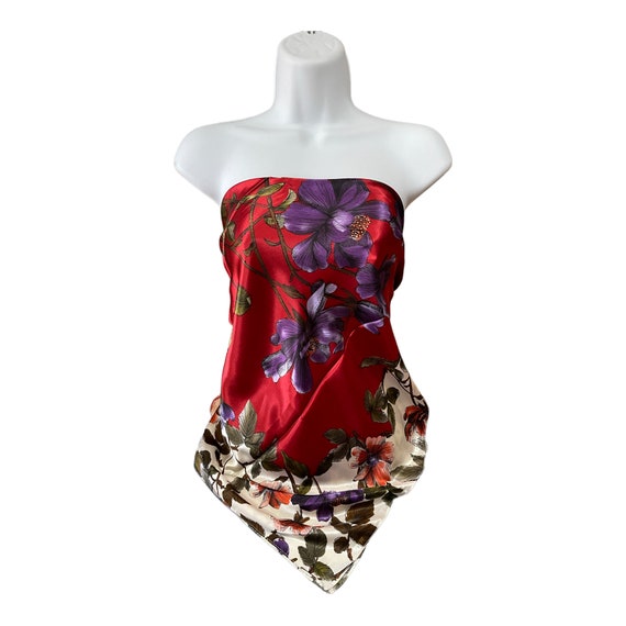 Vintage Classic Scarf - Fashion Silk Scarf - Flor… - image 8