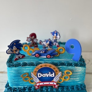 Sonic Cake Topper