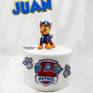 Simple Paw Patrol Cake Topper