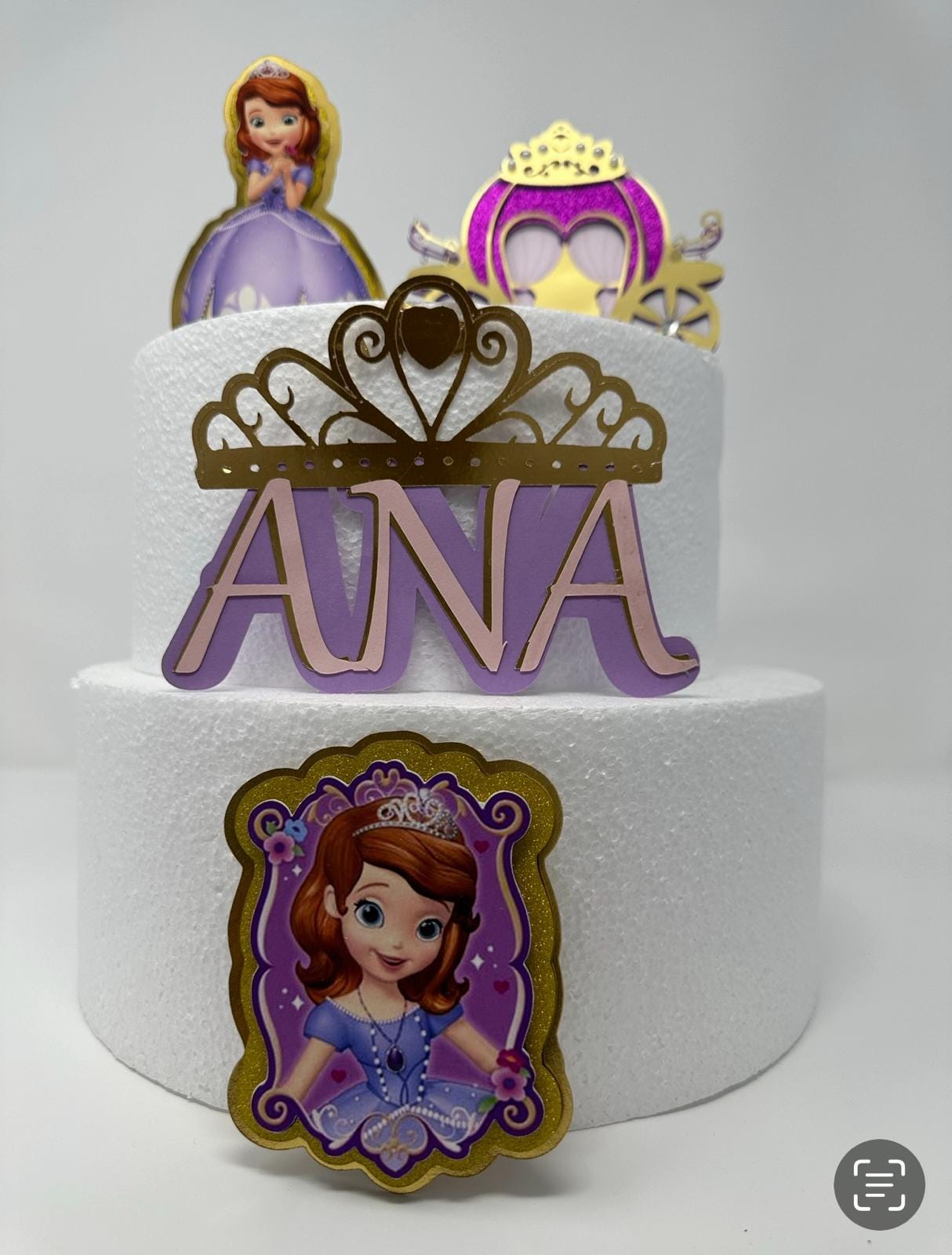 Sofia the First Cake Topper - Etsy
