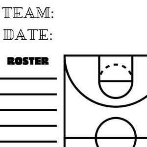 Basketball Coach Clipboard Template