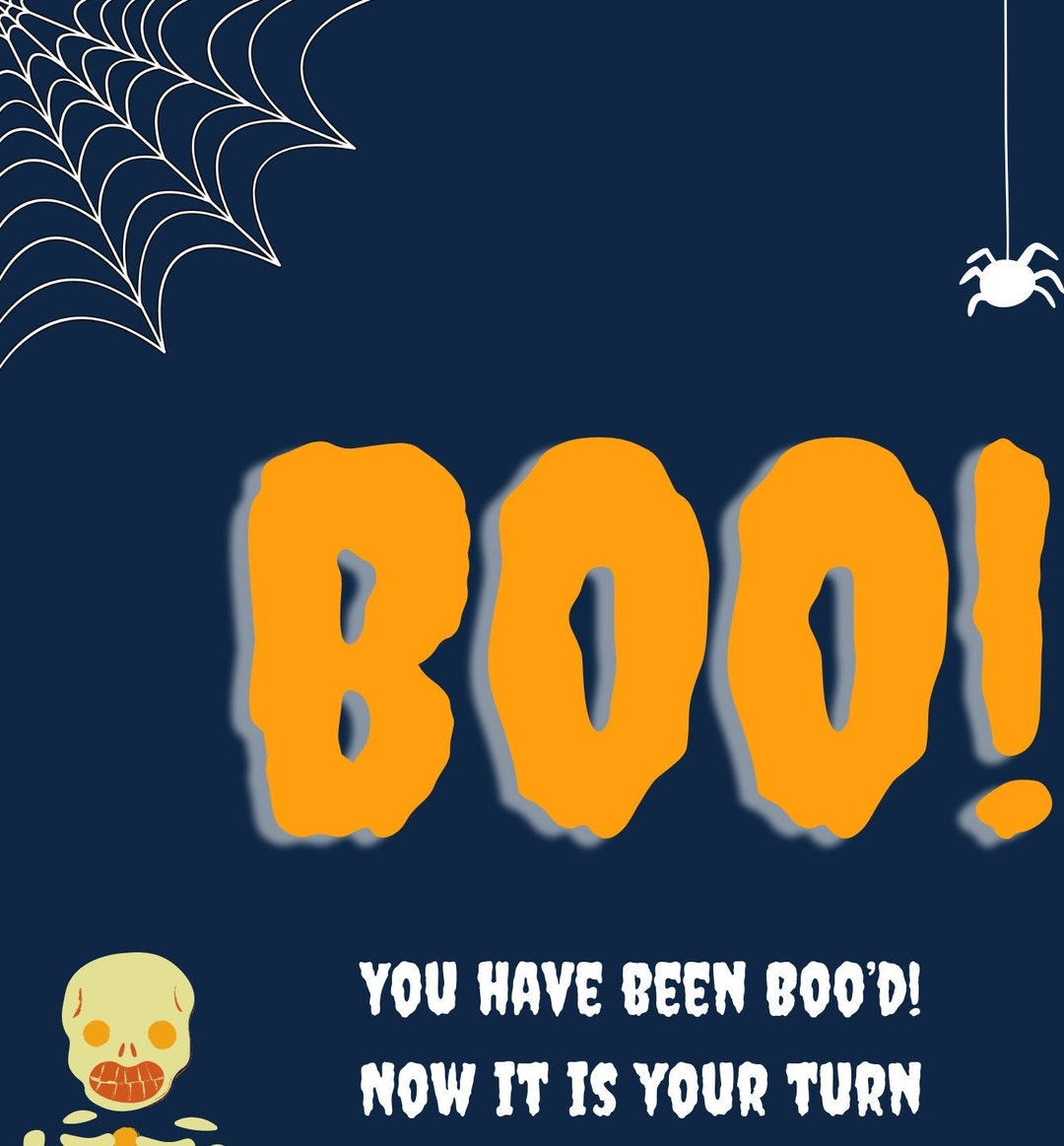 Halloween Boo Sign - Etsy
