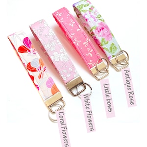 Llavero de pulsera rosa, pulsera de llavero de plata, cordón de pulsera de llavero, llavero moderno para mujer, llavero.