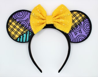 Patchwork Princess Mouse Ears Headband - 3D printed