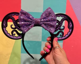 Sea Witch Mouse Ears Headband - 3d printed - villain