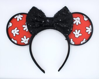 3D Printed Mouse Ears Headband – Main Mouse with Bow