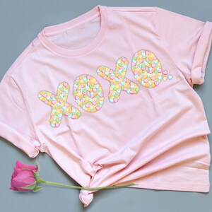 XOXO Candy Hearts Valentines Day PNG / Diseños de sublimación / Regalos del Día de San Valentín / Diseños de camisetas /Tarjeta del Día de San Valentín / Diseños Digitales/