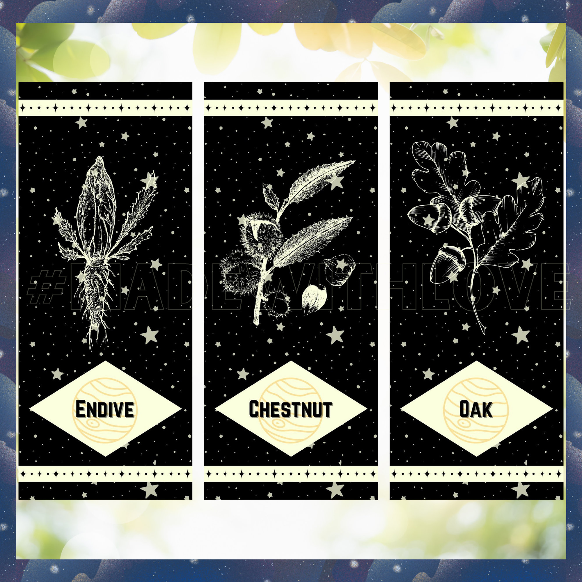Printable Herbal Bookmarks, Celestial Herbs of Jupiter Bookmarks, Set ...