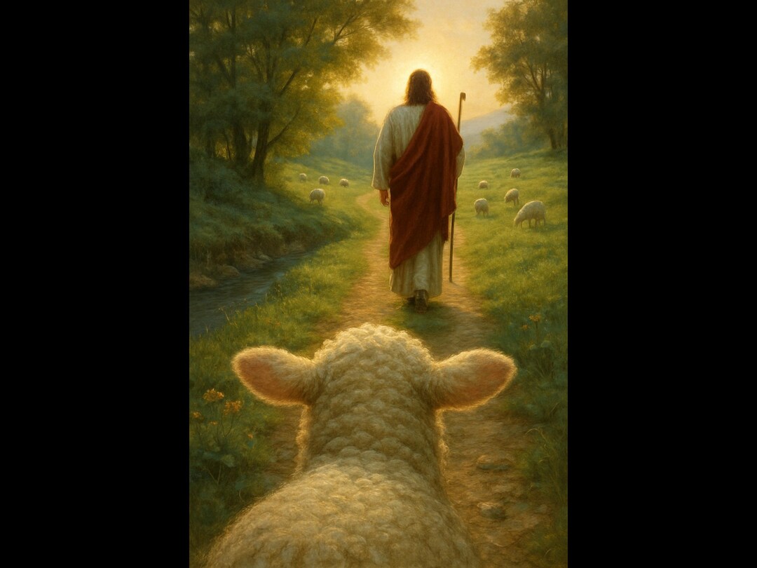 Jesus the Good Shepherd | Digital Download | Christian Art - Etsy UK