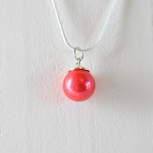 Edison Pearl Pendant Coral
