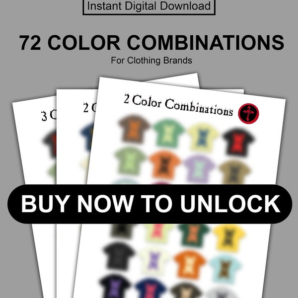 72 Color Combinations for Clothing Brands!