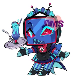 3&quot; Hazbin Maid Stickers
