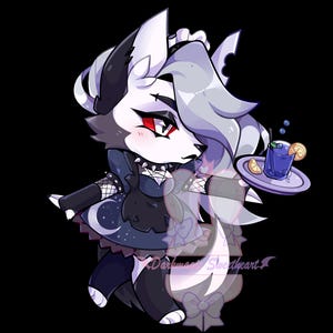 Pre-order: [2] Helluva Boss Maid 3" Charms - Etsy