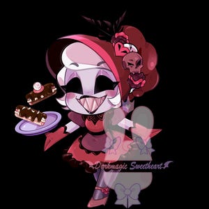 adam in a pink dress hazbin hotel Adam Necklace Hazbin Hotel