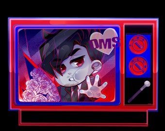 Pre-order: 2.5" Markiplier TV Double-sided Keychains