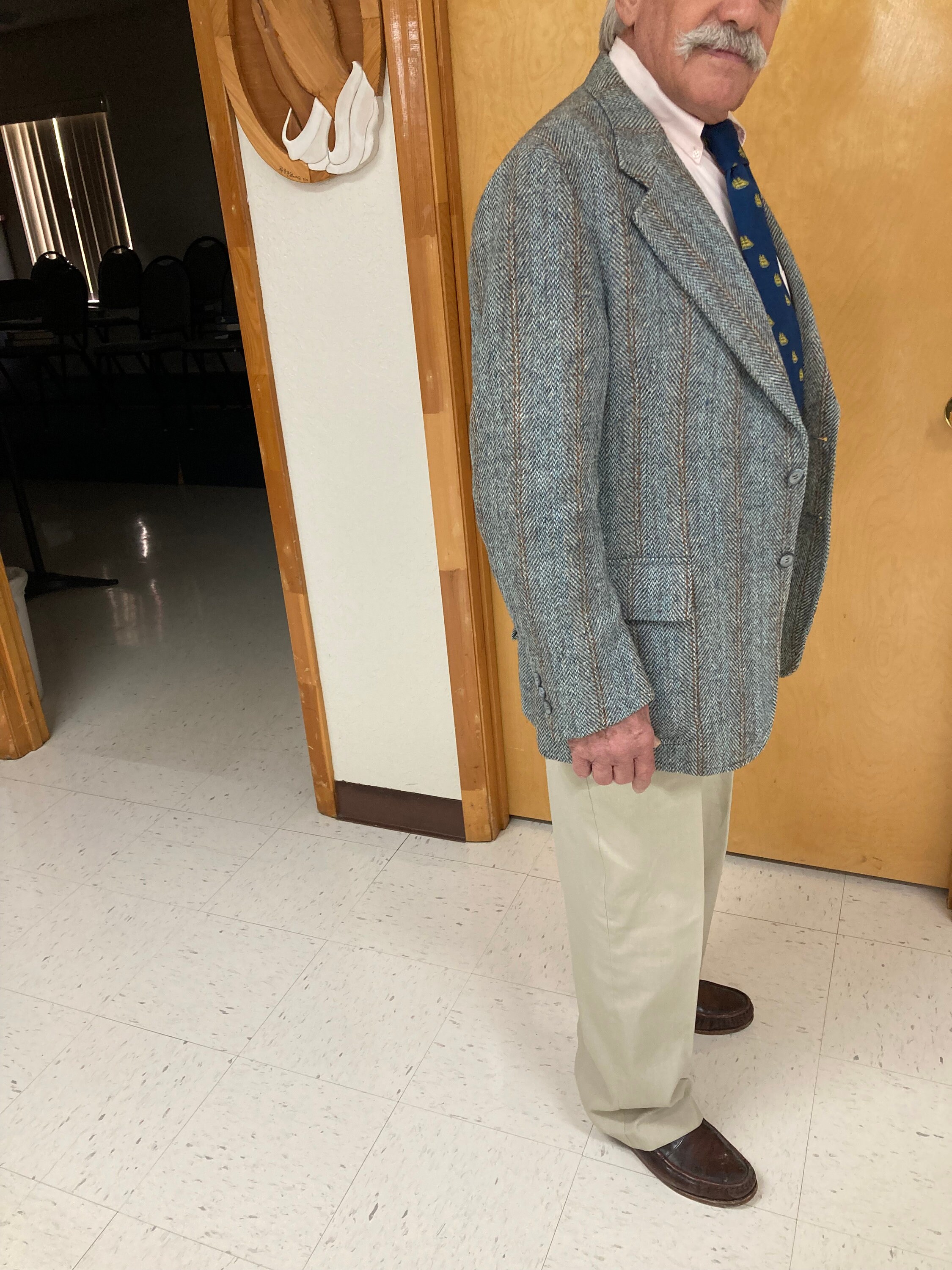 Made-in-USA Brown Ticweave Harris Tweed Sport Coat - Custom Make main image 0
