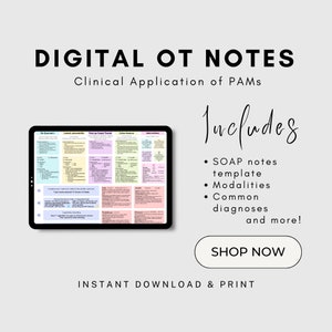 Occupational Therapy Notes, Physical Agent Modalities, Hand Therapy, SOAP notes